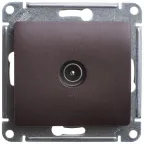                  Glossa Шоколад Мех TV Розетка оконечная 1DB | GSL000891 | SE
               
