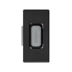 Simon 27 Розетка проходная угловая для подключения HDMI-разъёма аудио/видео v1.3, узкий модуль, S27, графит | 2701094-038 | Simon