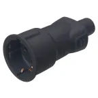                  Розетка 2К+З черная | 050197 | Legrand
               