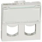                  Лицевая панель Mosaic для двойного коннектора формата SYSTIMAX | 078603 | Legrand
               