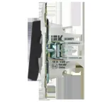 SKANDY Выключатель 2-клавишный проходной с индикацией 10А SK-V10Bl черный IEK
