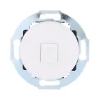 Накладка для розетки телефонной с суппортом RJ-12, RJ-45 без джека (бел) LK Vintage (250шт)1кор-500  Ecoplast