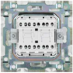 SKANDY Выключатель 2-клавишный перекрестный 10А SK-V06G графит IEK