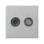 Розетка TV+SAT цвета алюминий K45 Connect | K130A-8 | Simon