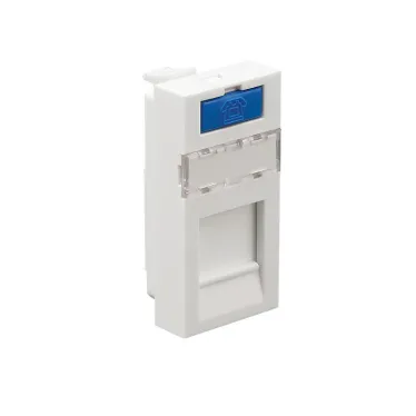 Накладка для розетки телефонной, компьютерной RJ, 45х22,5 мм (белый) LK45  | 87001 | Ecoplast