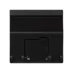 Simon Connect Наклонный адаптер на 1 RJ45 коннектор, защит.щторка, исп.совм. с MD67, К45, графит | K80-14 | Simon