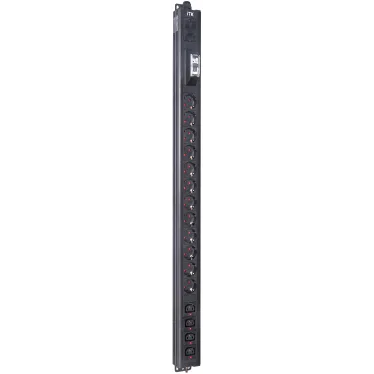 Блок распределения питания ITK BASE PDU PV1111 22U 1ф 16А 12SCHUKO 4C13 2.6м SCHUKO