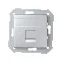 Simon 82 Адаптер со шторками на 1 коннектор UTP (RJ45), FTP (RJ45), RJ12, AMP, S82 Detail алюминий | 82005-93 | Simon