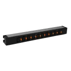 Блок распределения питания (PDU) - 10 розеток С13 - клеммный блок - 19' - 16А