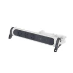 Удлинитель с поворотным основанием и 2xUSB A+C (3А) зарядками, защитой от импульсных перенапряжений серии Комфорт 3X2К+З с кабелем 1,5 м., цвет: бело-черный