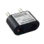 Переходник (тип CEE 7/17 - тип А/F) плоский 10А макс. 250В черный | SQ1806-0088 | TDM