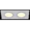 LIGHTING Светильник 4102 встраиваемый под лампу 2хMR16 квадрат пластиковый белый IEK