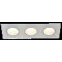 LIGHTING Светильник 4103 встраиваемый под лампу 3хMR16 квадрат пластиковый белый IEK