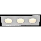 LIGHTING Светильник 4103 встраиваемый под лампу 3хMR16 квадрат пластиковый белый IEK