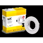 LIGHTING Светильник 4105 встраиваемый под лампу MR16 круг пластиковый белый IEK