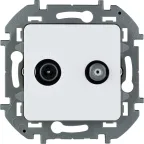 Розетка TV/SAT звезда INSPIRIA белая