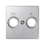                  Simon 82 Накладка на розетку R-TV+SAT, S82 Detail алюминий | 82053-93 | Simon
               