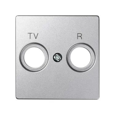 Simon 82 Накладка на розетку R-TV+SAT, S82 Detail алюминий | 82053-93 | Simon