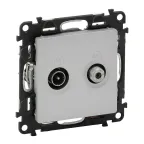 Valena LIFE DIY Алюминий Розетка TV-SAT "звезда" 5-862МГц/950-2400 МГц. | 753664 | Legrand
