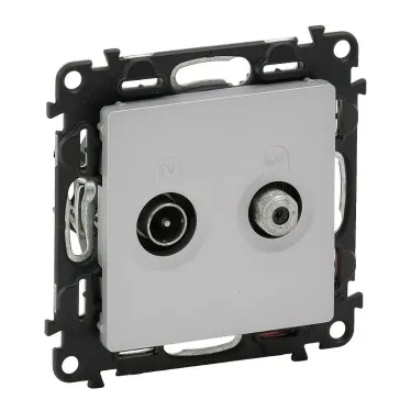 Valena LIFE DIY Алюминий Розетка TV-SAT "звезда" 5-862МГц/950-2400 МГц. | 753664 | Legrand