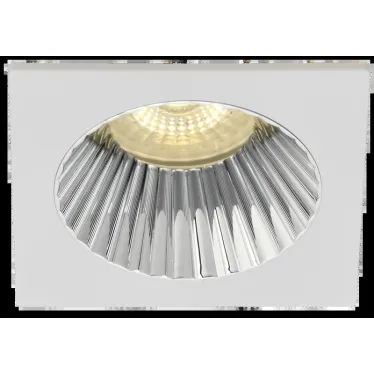 LIGHTING Светильник 4109 встраиваемый поворотный под лампу GU10 белый/хром пластик IEK