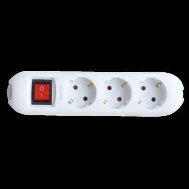 Колодка 3GS-SMART трехместная с выключателем 16А с заземлением 5430 | 4690612010489 | IN HOME