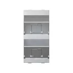                  Simon Connect Наклонный адаптер на 2хRJ45 коннектора, S-модуль, алюминий | S80B-8 | Simon
               