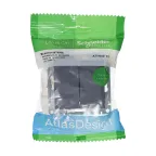 Выключатель двухклавишный ATLASDESIGN схема 5 10АХ механизм грифель
