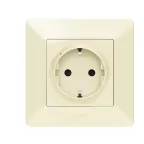 Valena Life with NETATMO Умная розетка 2К+З 16А 230В. Цвет Слоновая кость