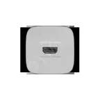 Valena ALLURE Розетка для аудио/видео устройств HDMI Тип А С лицевой панелью Алюминий