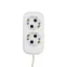 Удлинитель 2 гнезда, 5 м, 3х0.75 кв.мм, с/з, белый | 11-7203 | PROconnect