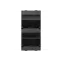 Simon Connect Наклонный адаптер на 4хRJ45 коннектора, S-модуль, графит | S80C-14 | Simon
