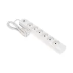 Удлинитель PREMIUM 6 гнезд, 1,5м, 3х1,5мм², с/з, 2 USB, белый | 13-4121 | REXANT