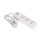 Удлинитель PREMIUM 3 гнезда, 1,5м, 3х1,5мм², с/з, 2 USB, белый | 13-4109 | REXANT