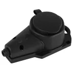 Колодка каучуковая с заземлением 1 розетка 16A IP44 черная KX-1e-B-IP44