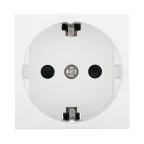                  Розетка с з/к, со шторками (белый) LK45 | 851404 | Ecoplast
               