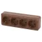 2-208-10 Розетка 4х2P+E, 16А-250В, IP20, ОУ, Quadro, венге | Б0051134 | Intro