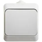 ЭТЮД Переключатель одноклавишный наружный IP44 серый