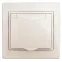 1-203-02 Intro Розетка 2P+E Schuko с крышкой, 16А-250В, IP20, СУ, Plano, сл.кость | Б0027612 | Intro