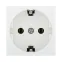 Розетка с з/к, без шторок (белый) LK45 | 851304 | Ecoplast