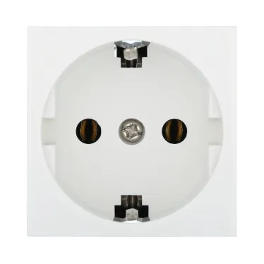 Розетка с з/к, без шторок (белый) LK45 | 851304 | Ecoplast