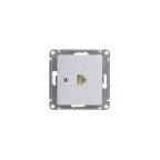 GLOSSA Розетка компьютерная RJ45 категория 5е в рамку белая