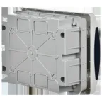 Корпус пластиковый встраиваемый на 8 модулей ЩРВ-П-8 IP41 UNION Compact черная прозрачная дверь