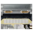 Корпус пластиковый встраиваемый на 8 модулей ЩРВ-П-8 IP41 UNION Compact черная прозрачная дверь
