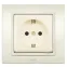 Розетка б/з крем. Zena EL-BI | 500-010300-215 | EL-BI