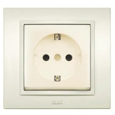 Розетка б/з крем. Zena EL-BI | 500-010300-215 | EL-BI