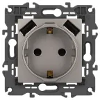 Розетка Elegance 14-4109-16 2P+E 16A-250В, штор. с 2xUSB 5В-3А, титан