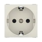 Розетка с з/к, со шторками матовая поверхность (бежевый) LK45 | 851401-1 | Ecoplast