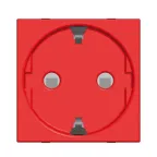 ABB Zenit Красный Розетка с/з с защитными шторками | N2288 RJ  | 2CLA228800N7001 | ABB