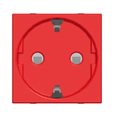 ABB Zenit Красный Розетка с/з с защитными шторками | N2288 RJ  | 2CLA228800N7001 | ABB